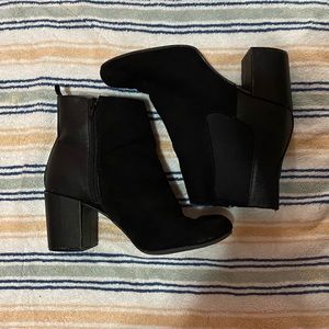 black heeled boots from GAP